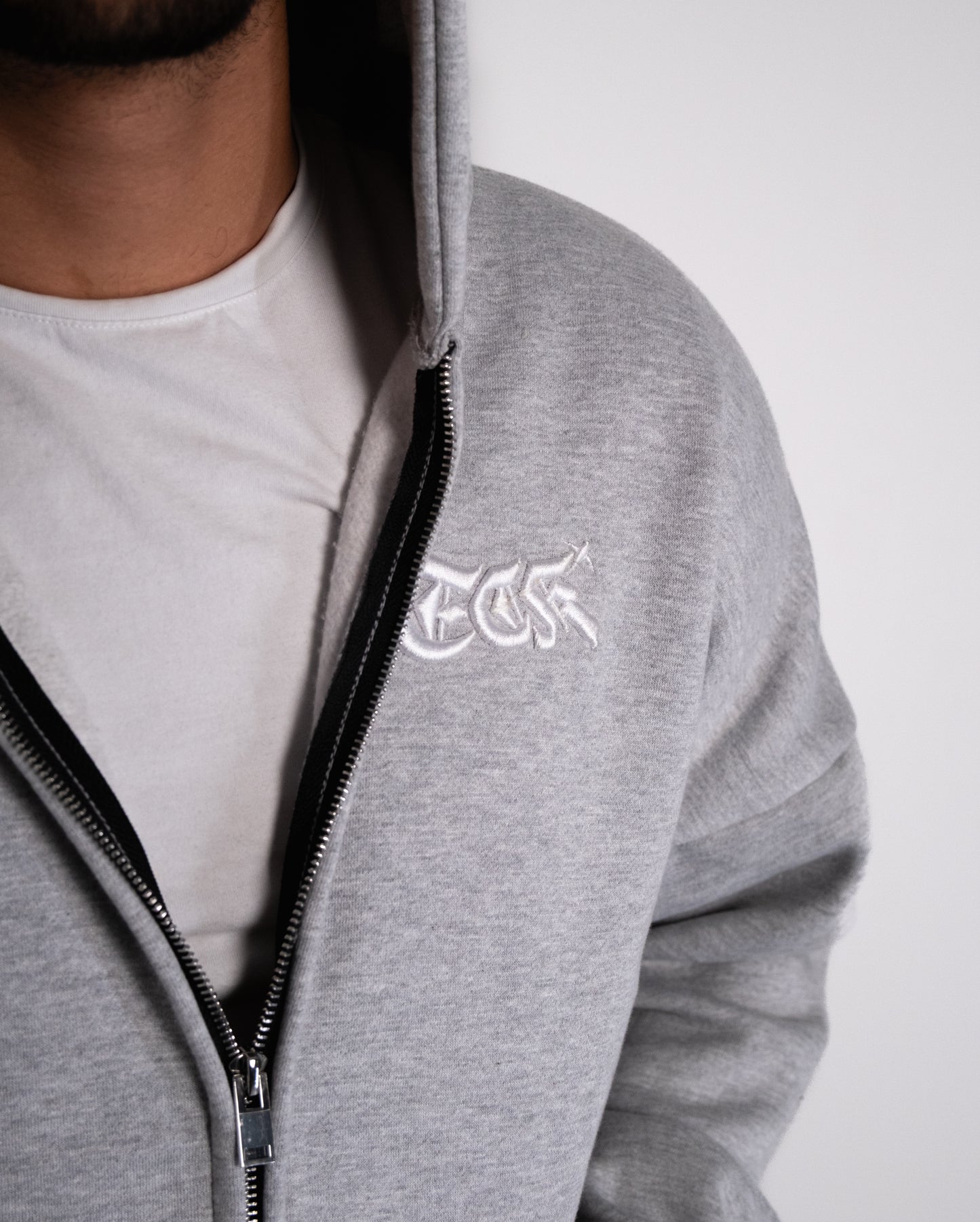 Grey Arabian Horse Zip-Up