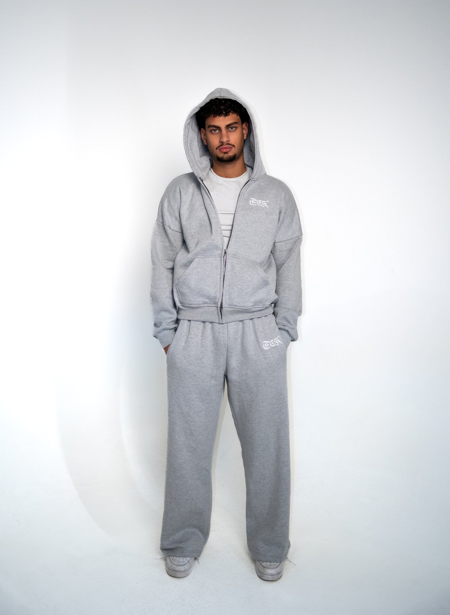 Grey Arabian Horse Zip-Up